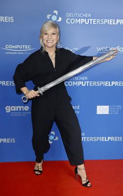 Ina M?ller / Verleihung Deutscher Computerspielpreis am 9. April 2019 im Admiralspalast in Berlin / *** Ina Miller award-stock-foto