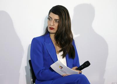 Linda Zervakis, Moderation, Deutschland, Berlin, Bundeskanzleramt, Teilnahme der BK in an der Veranstaltung zur Verleihu-stock-foto