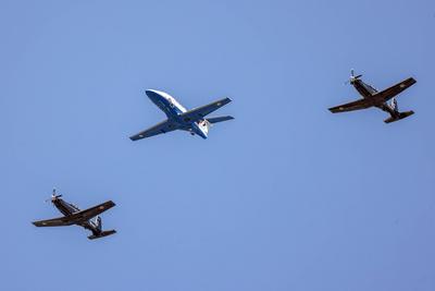 King's Birthday Flypast-stock-foto