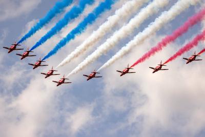 King's Birthday Flypast-stock-foto