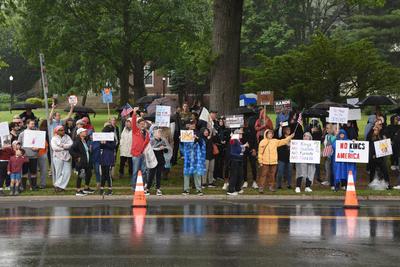 No Kings Anti-Trump Rally-stock-foto