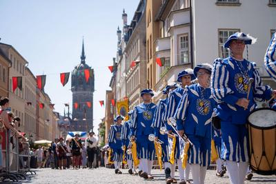 Themenbild ? Festumzug 500 Jahre Luthers Hochzeit in Wittenberg, 14.06.2025-stock-foto
