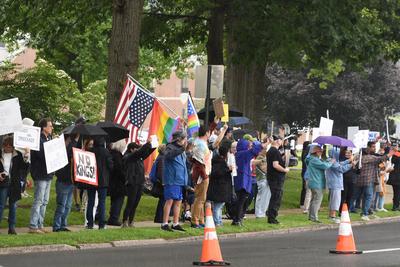 No Kings Anti-Trump Rally-stock-foto