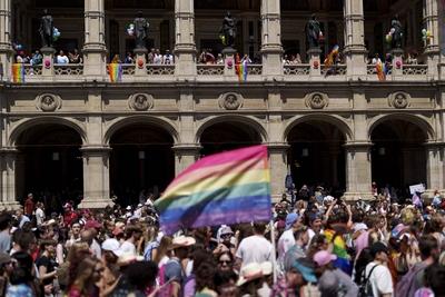 29. VIENNA PRIDE - REGENBOGENPARADE-stock-foto