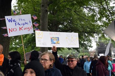 No Kings Anti-Trump Rally-stock-foto