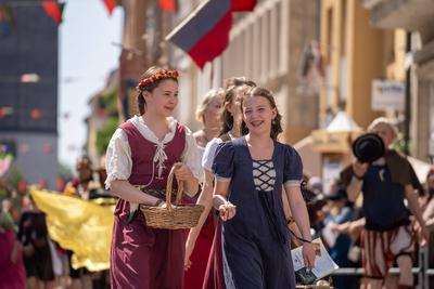 Themenbild ? Festumzug 500 Jahre Luthers Hochzeit in Wittenberg, 14.06.2025-stock-foto