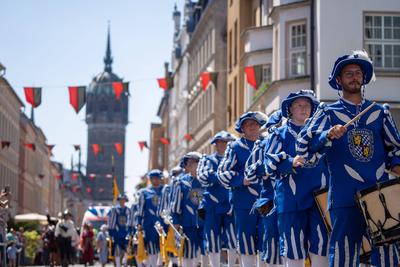 Themenbild ? Festumzug 500 Jahre Luthers Hochzeit in Wittenberg, 14.06.2025-stock-foto