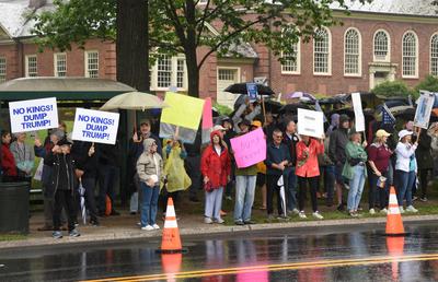 No Kings Anti-Trump Rally-stock-foto