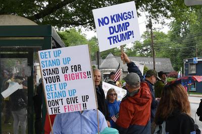 No Kings Anti-Trump Rally-stock-foto