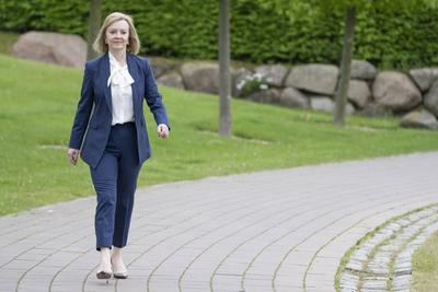 G7 Foreign Ministers Meeting Germany May 2022 - G7 Au?enministerkonferenz Deutschland Mai 2022 - Elizabeth Liz Truss, A-stock-photo