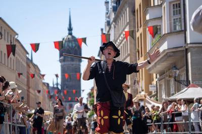 Themenbild ? Festumzug 500 Jahre Luthers Hochzeit in Wittenberg, 14.06.2025-stock-foto