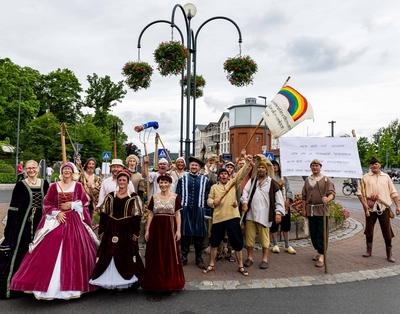 15.06.2025, GER, Kultur / Konzert / News / Tradition, 1250 Jahrfeier Bad Salzungen ?Unsere sch?ne Salzstadt wird stolze 1250 Jahre alt? mit Historischen Festumzug-stock-foto
