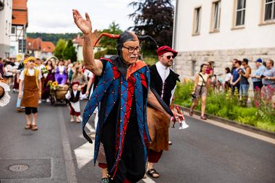 15.06.2025, GER, Kultur / Konzert / News / Tradition, 1250 Jahrfeier Bad Salzungen ?Unsere sch?ne Salzstadt wird stolze 1250 Jahre alt? mit Historischen Festumzug-stock-foto