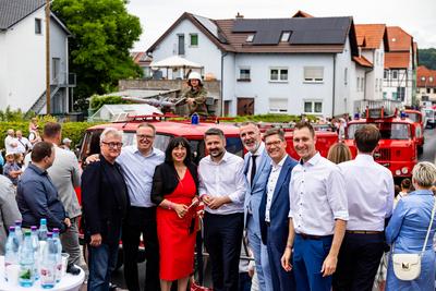 15.06.2025, GER, Kultur / Konzert / News / Tradition, 1250 Jahrfeier Bad Salzungen ?Unsere sch?ne Salzstadt wird stolze 1250 Jahre alt? mit Historischen Festumzug-stock-foto