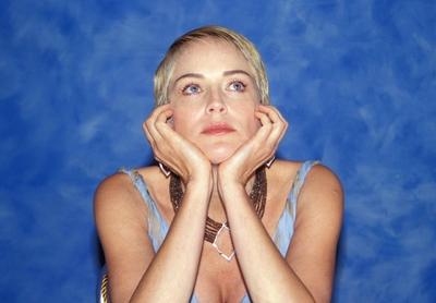 RECORD DATE NOT STATED  SHARON STONE Ref: AW headshot, portrait, necklace, jewellery Los Angeles United States Copyright-stock-foto