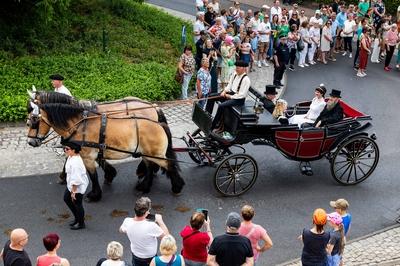 15.06.2025, GER, Kultur / Konzert / News / Tradition, 1250 Jahrfeier Bad Salzungen ?Unsere sch?ne Salzstadt wird stolze 1250 Jahre alt? mit Historischen Festumzug-stock-foto