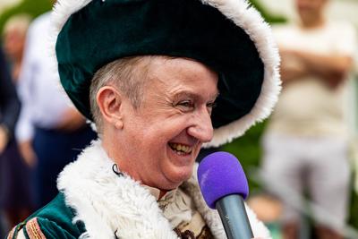 15.06.2025, GER, Kultur / Konzert / News / Tradition, 1250 Jahrfeier Bad Salzungen ?Unsere sch?ne Salzstadt wird stolze 1250 Jahre alt? mit Historischen Festumzug-stock-foto