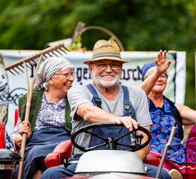 15.06.2025, GER, Kultur / Konzert / News / Tradition, 1250 Jahrfeier Bad Salzungen ?Unsere sch?ne Salzstadt wird stolze 1250 Jahre alt? mit Historischen Festumzug-stock-foto