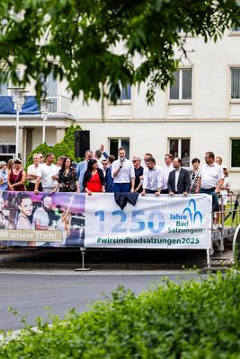 15.06.2025, GER, Kultur / Konzert / News / Tradition, 1250 Jahrfeier Bad Salzungen ?Unsere sch?ne Salzstadt wird stolze 1250 Jahre alt? mit Historischen Festumzug-stock-foto