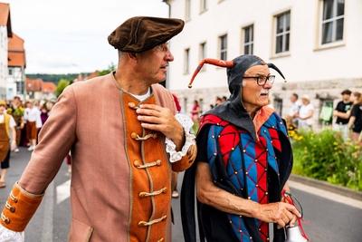 15.06.2025, GER, Kultur / Konzert / News / Tradition, 1250 Jahrfeier Bad Salzungen ?Unsere sch?ne Salzstadt wird stolze 1250 Jahre alt? mit Historischen Festumzug-stock-foto