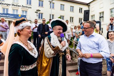 15.06.2025, GER, Kultur / Konzert / News / Tradition, 1250 Jahrfeier Bad Salzungen ?Unsere sch?ne Salzstadt wird stolze 1250 Jahre alt? mit Historischen Festumzug-stock-foto