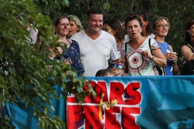 Der Parlamentarische Gesch?ftsf?hrer Markus Kurze CDU Sachsen Anhalt steht beim Auftritt von Saeng-stock-foto
