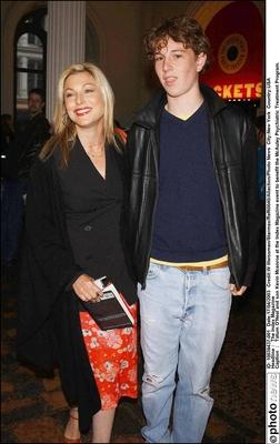 The Index Magazine Tatum O Neal and son Kevin Mcenroe at the Index Magazine event to benefit the McAuley Psychiatric Tre-stock-foto