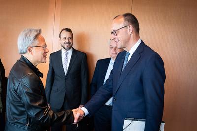 News Bilder des Tages Berlin, Deutschland, 13.06.2025: Bundeskanzleramt: Antrittsbesuch des deutschen Kanzlers: Bundeska-stock-photo