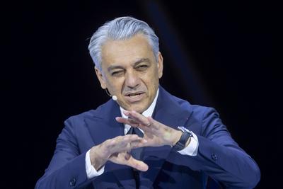 Paris, France October 14, 2024 - Paris Moto Show. The event is open to the public from October 15 to 20 at Paris Expo Po-stock-foto