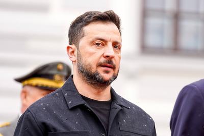 16.06.2025 - ?sterreich, Wien, Europa: Staatsbesuch - Der ukrainische Pr?sident Wolodymyr Selenskyj trifft gemeinsam mit-stock-foto