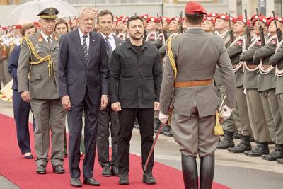 Staatsbesuch Ukrainischer Pr?sident Selenskyj Wien-stock-photo