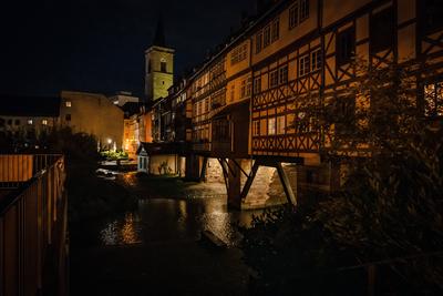 Erfurt, Landeshauptstadt Bundesland Th?ringen; in der Altstadt, Kr?merbr?cke - 07.10.2024 Erfurt *** Erfurt, state capit-stock-foto