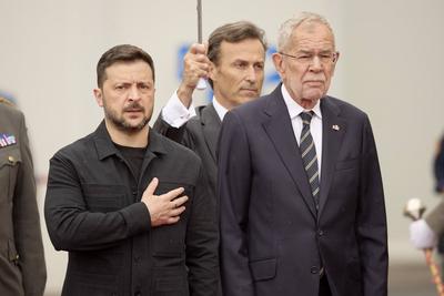 Staatsbesuch Ukrainischer Pr?sident Selenskyj Wien-stock-photo