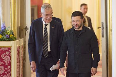 Staatsbesuch Ukrainischer Pr?sident Selenskyj Wien-stock-photo