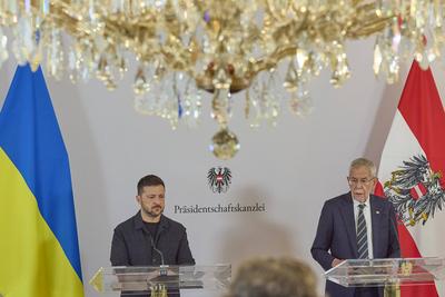 Staatsbesuch Ukrainischer Pr?sident Selenskyj Wien-stock-photo