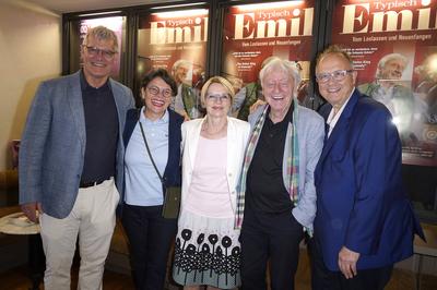 Donat Agosti, Niccel Steinberger, Livia Leu, Emil Steinberger, Christoph Ott-stock-foto