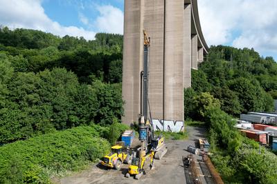 Siegtalbruecke (Siegtalbr?cke)-stock-foto