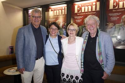 Donat Agosti, Niccel Steinberger, Livia Leu, Emil Steinberger-stock-foto