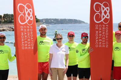Water Safety day organisé par organisé par la Fondation Princesse Charlène-stock-foto