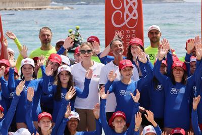 Water Safety day organisé par organisé par la Fondation Princesse Charlène-stock-foto