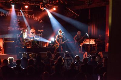 133/ The British all-sister Punk band Maid of Ace performing at the Punk and Disorderly festival in the Astra, Berlin, 1-stock-photo