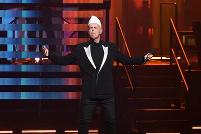 Pet Shop Boys performing at Royal Opera House-stock-photo