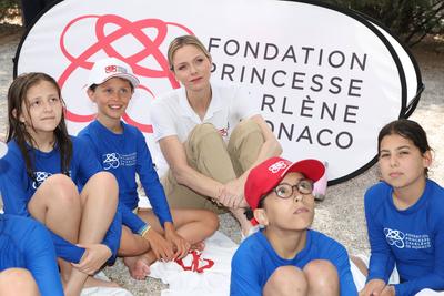 Water Safety day organisé par organisé par la Fondation Princesse Charlène-stock-foto