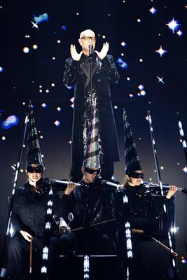 Neil Tennant von den Pet Shop Boys bei der Verleihung der MTV European Music Awards 2024 in der Co-op Live Arena. Manche-stock-photo