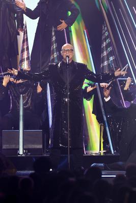 Neil Tennant von den Pet Shop Boys bei der Verleihung der MTV European Music Awards 2024 in der Co-op Live Arena. Manche-stock-photo