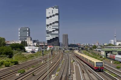 Edge East Side Tower, Amazontower nach Er?ffnung, Berlin, 17.06.2025-stock-foto