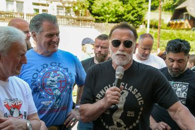 Arnold Schwarzenegger besucht Heimatgemeinde in der Steiermark, ?sterreich, Europa, Arnold Schwarzenegger, Hollywood-Sta-stock-foto