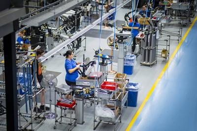 Diamant Fahrradwerke GmbH Als ältester noch aktiver Fahrradhersteller Deutschlands ist die Diamant Fahrradwerke GmbH ein-stock-photo