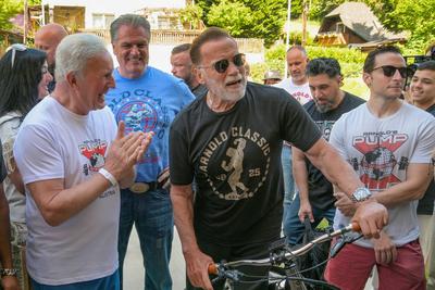 Arnold Schwarzenegger besucht Heimatgemeinde in der Steiermark, ?sterreich, Europa, Arnold Schwarzenegger, Hollywood-Sta-stock-foto