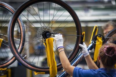 Diamant Fahrradwerke GmbH Als ältester noch aktiver Fahrradhersteller Deutschlands ist die Diamant Fahrradwerke GmbH ein-stock-photo